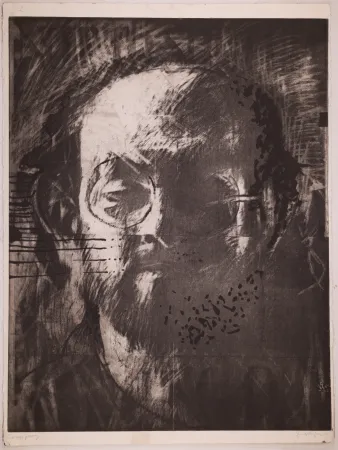 Lithograph Phillips - Salman Rushdie