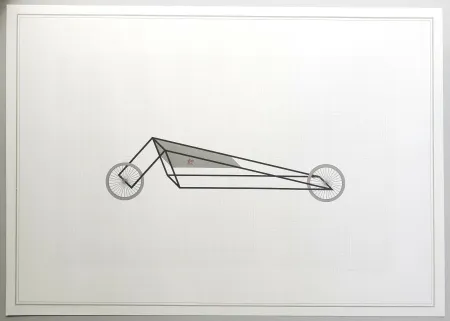 Lithograph Piacentino - Vehicle sculpture. Wall sculpture (b)