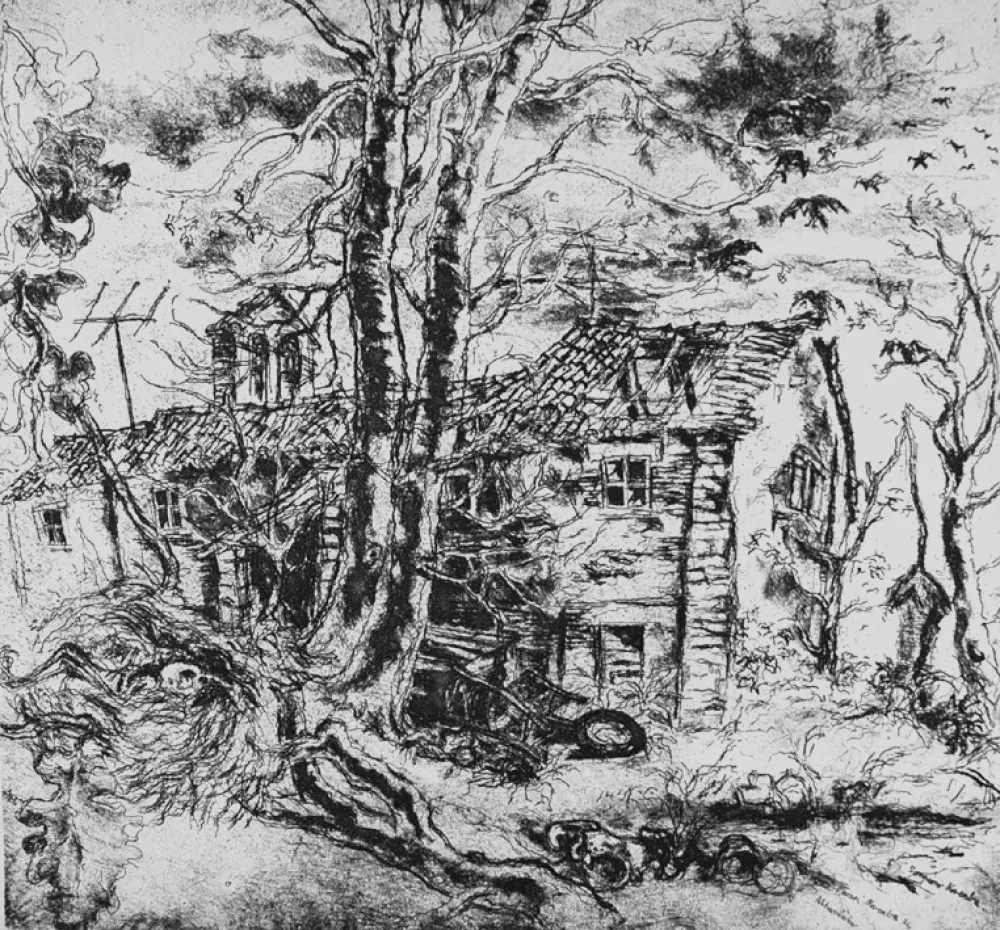 Engraving Piacesi - Abbandono