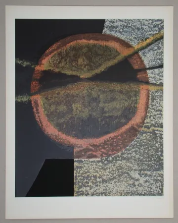 Screenprint Piaubert - Composition V.-1964
