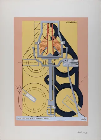 Screenprint Picabia - Petite solitude au milieu des soleils (A Little Solitude in the Midst of Suns), 1953