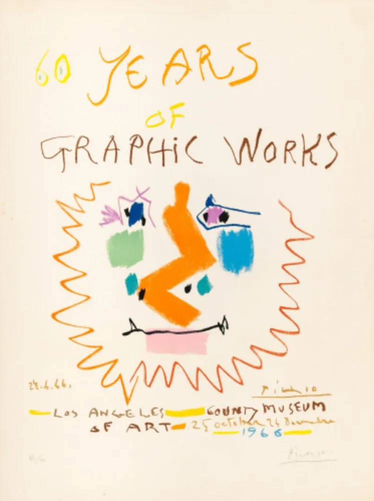 Lithograph Picasso - 60 Years of Graphic Works