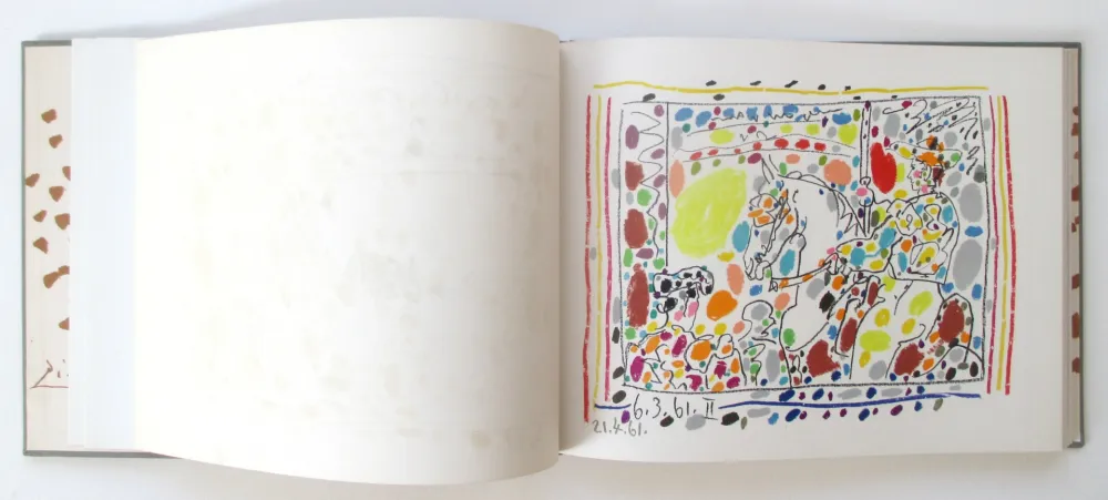 Lithograph Picasso - A Los Toros with 4 original lithographs