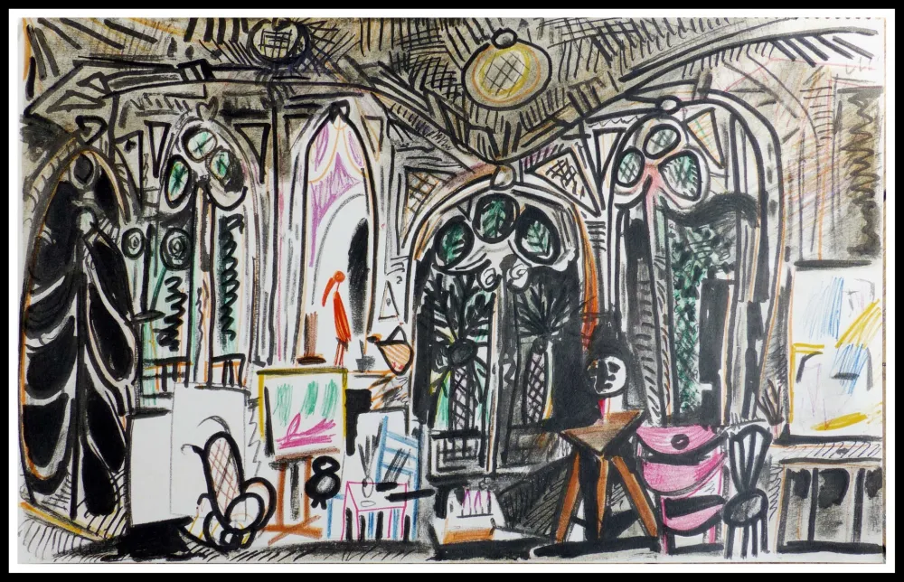 Lithograph Picasso (After) - CARNET DE CALIFORNIE XIII