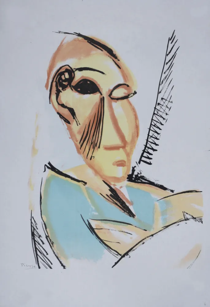Lithograph Picasso (After) - Étude pour Les Demoiselles d'Avignon, 1946