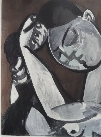 Lithograph Picasso (After) - Femme se coiffant