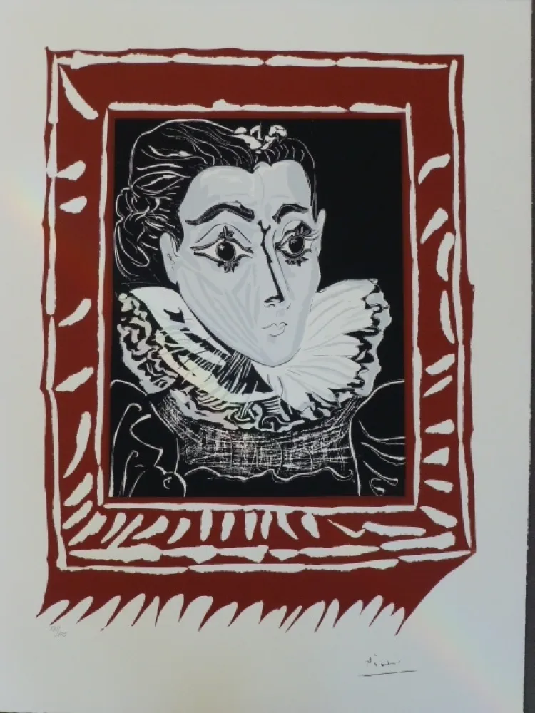 Lithograph Picasso (After) - La femme à la fraise 