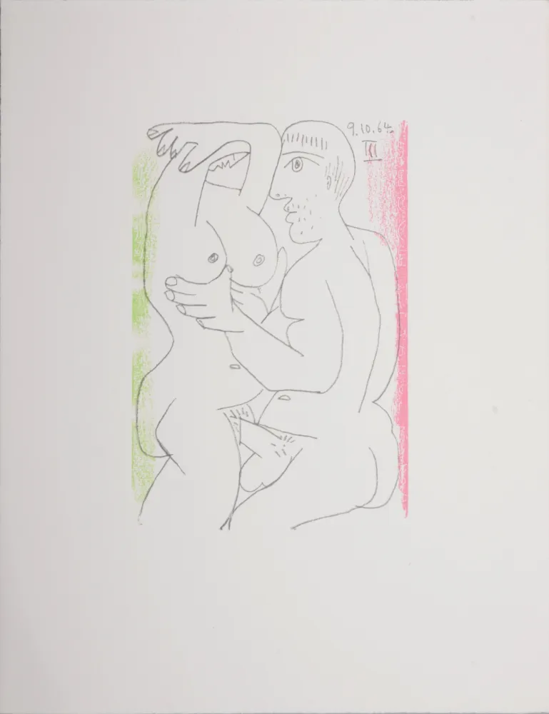 Lithograph Picasso (After) - Le Goût du Bonheur (W), 1970