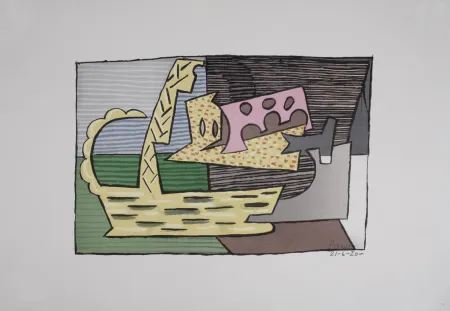 Lithograph Picasso (After) - Le Panier, 1946