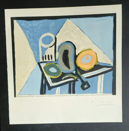 Lithograph Picasso (After) -  Nature morte a  l’aubergine