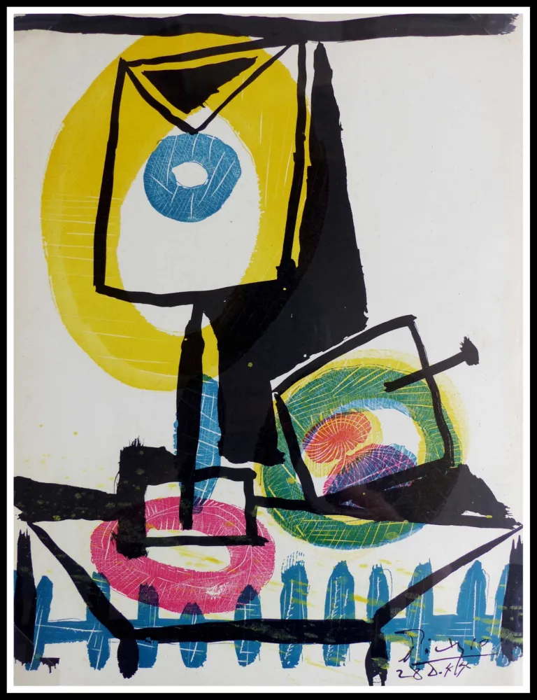 Lithograph Picasso (After) - NATURE MORTE AU VERRE