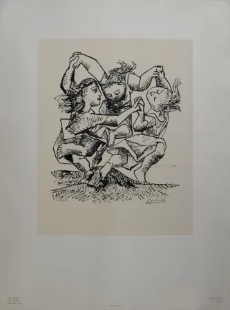 Lithograph Picasso (After) - Ronde d'Enfants, 1965
