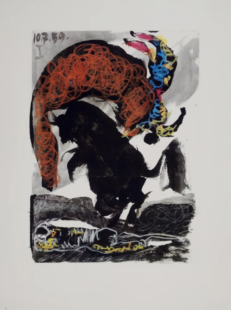 Lithograph Picasso (After) - Scène de Corrida n° 1, 1961