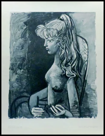 Lithograph Picasso (After) - SYLVETTE AU FAUTEUIL
