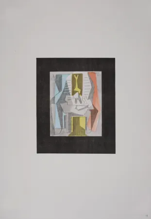 Lithograph Picasso (After) - Table devant une fenêtre, 1946