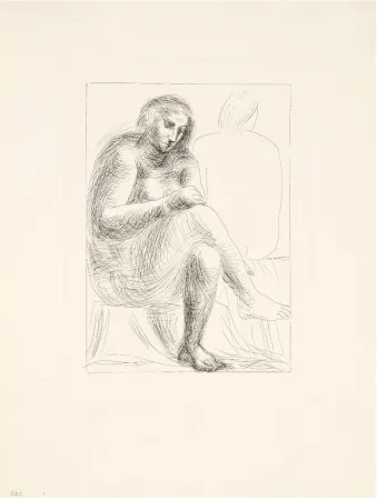 Etching Picasso - Au bain (Suite Vollard 3)