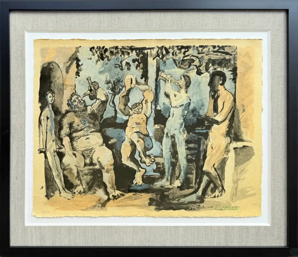 Lithograph Picasso - Bacchanale
