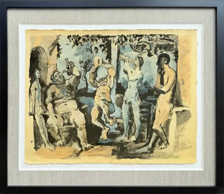 Lithograph Picasso - Bacchanale