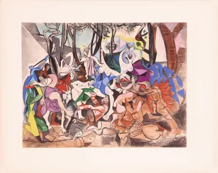 Lithograph Picasso - Bacchanale (After)