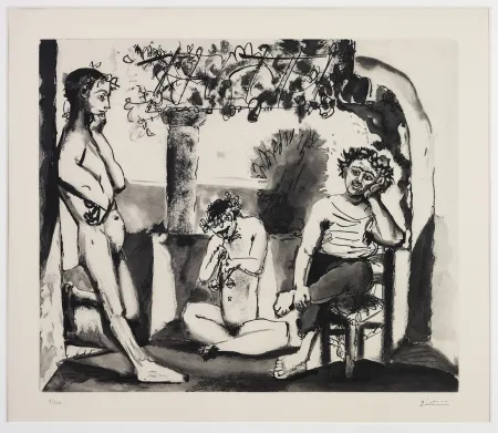 Aquatint Picasso - Bacchanales