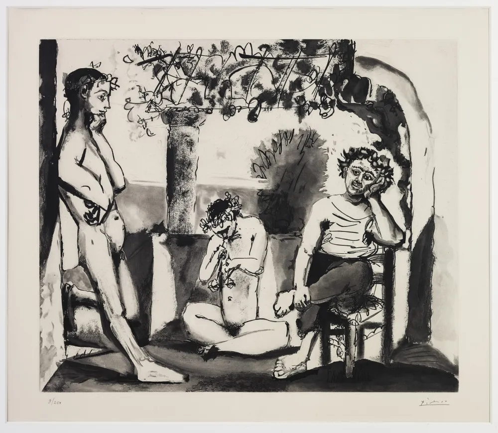 Aquatint Picasso - Bacchanales