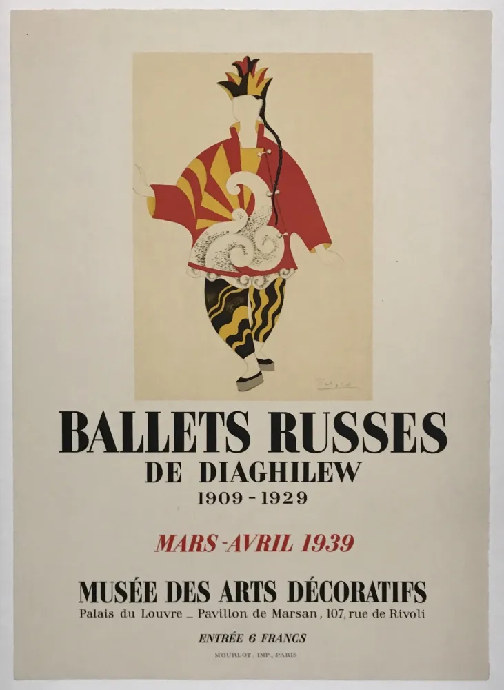 Lithograph Picasso - Ballets Russes