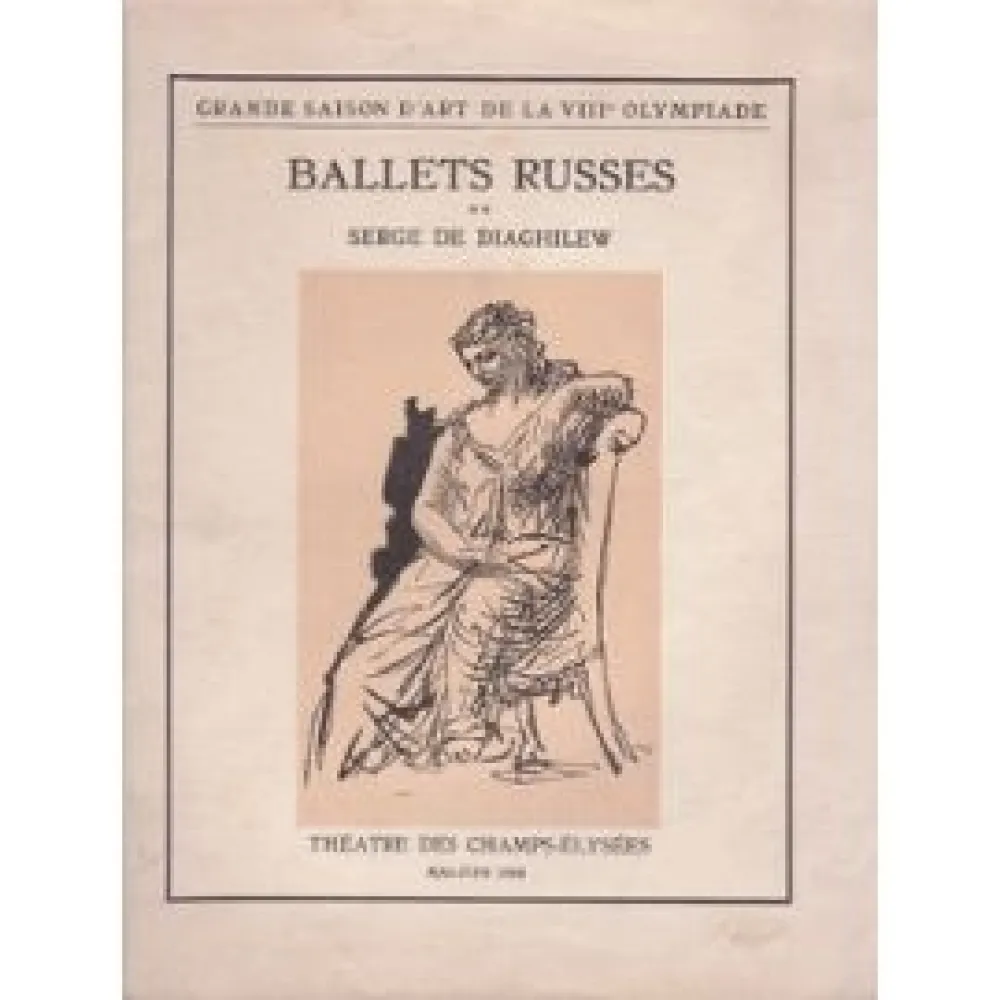 Illustrated Book Picasso -  BALLETS RUSSES. Grande saison d'art de la VIIIe Olympiade.
