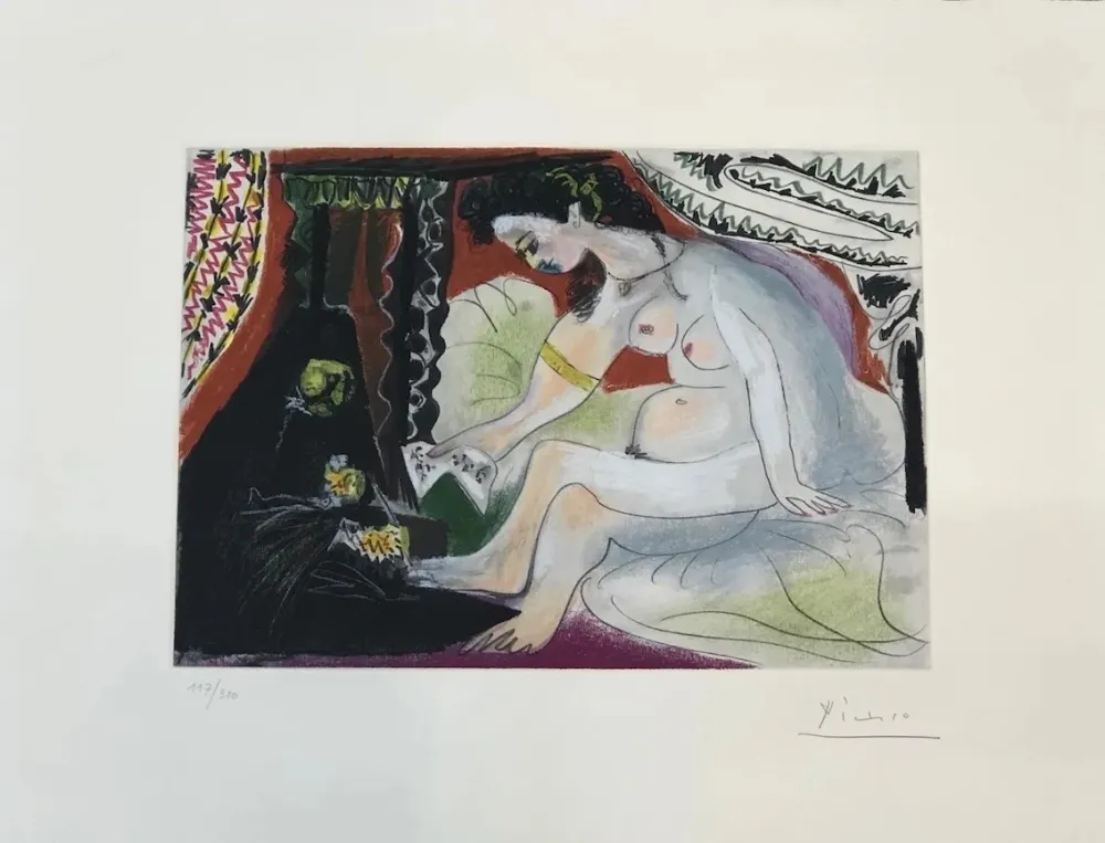 Etching And Aquatint Picasso - Bethsabée