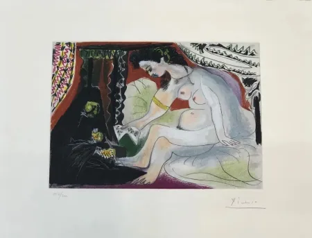 Etching And Aquatint Picasso - Bethsabée