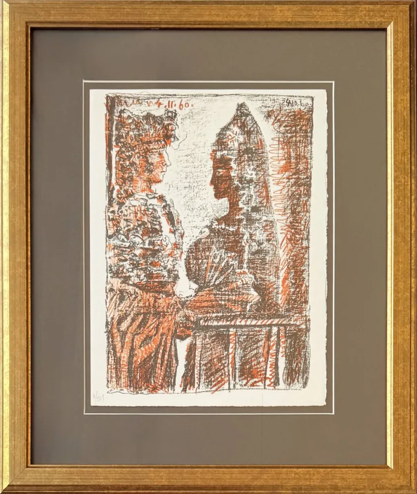 Lithograph Picasso - Bullfighter and Young Lady