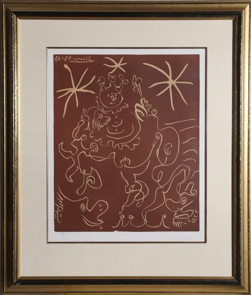 Linocut Picasso - Carnaval