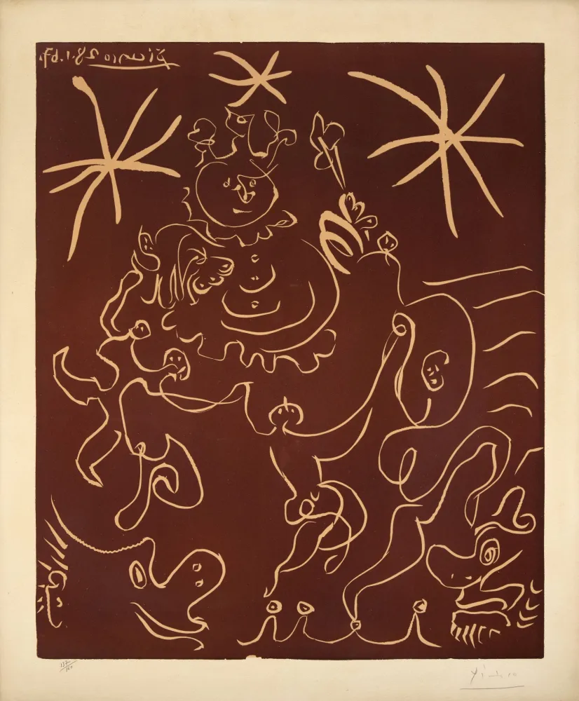Linocut Picasso - Carnaval