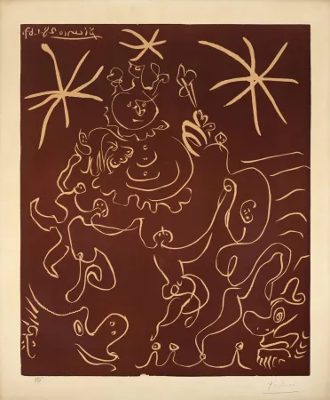 Linocut Picasso - Carnaval