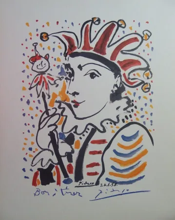 Lithograph Picasso - Carnaval : le fou