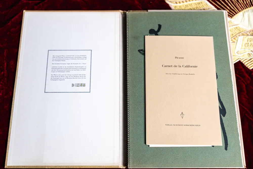 Illustrated Book Picasso - Carnet de Californie 1th edition numbered 