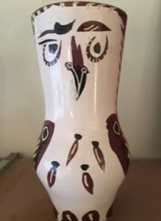 Ceramic Picasso - Chouette marron/noir