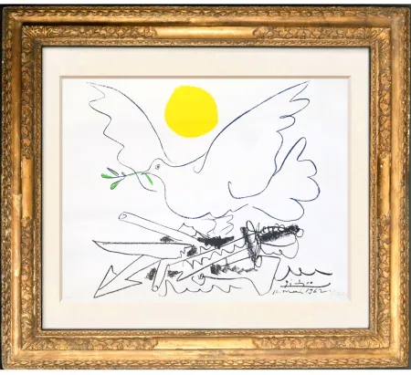 Lithograph Picasso - Colombe au Soleil
