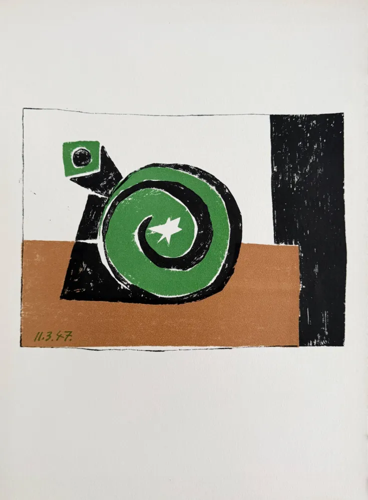 Lithograph Picasso - Composition