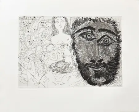 Etching Picasso - Composition