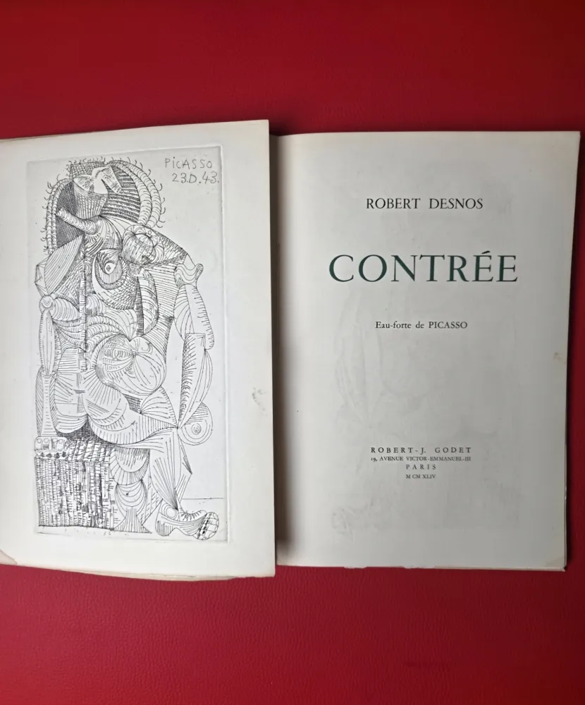 Illustrated Book Picasso - Contrèè - Robert Desnos