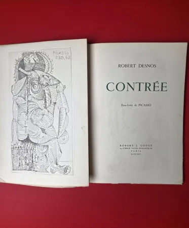 Illustrated Book Picasso - Contrèè - Robert Desnos