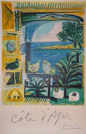 Lithograph Picasso - Côte d'Azur