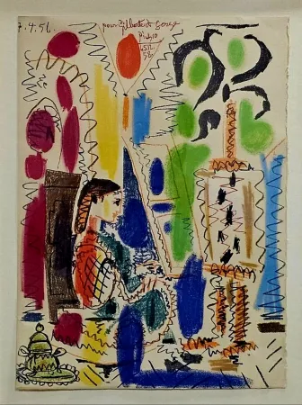 Lithograph Picasso - Dan's l'atelier de Cannes 