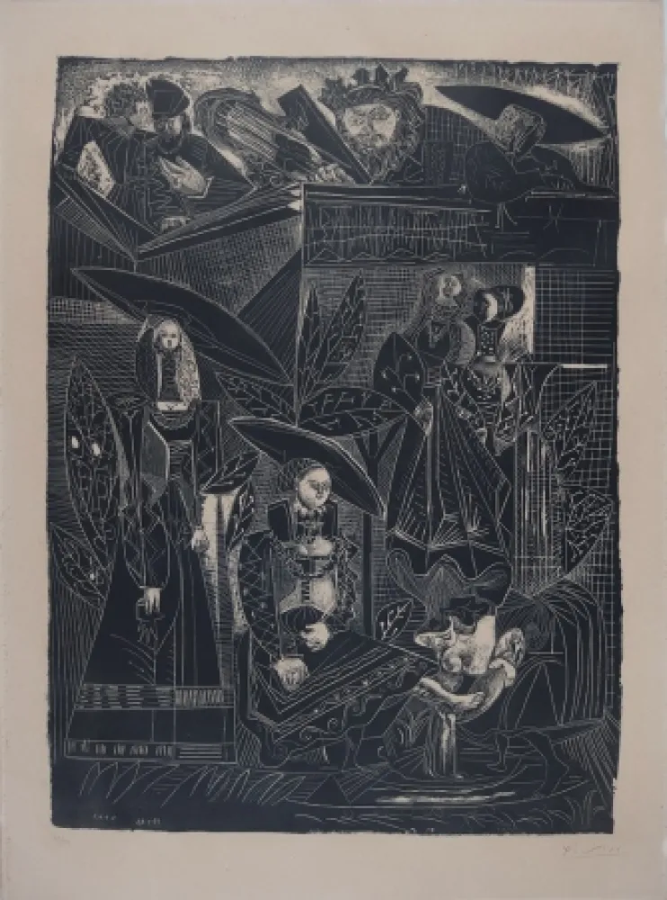 Lithograph Picasso - DAVID ET BETHSABÉE