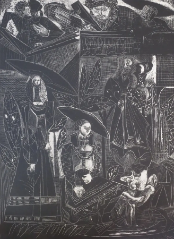 Lithograph Picasso - David et Bethsabée