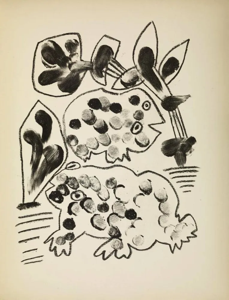 Lithograph Picasso - De mémoir d'homme, , Planche II