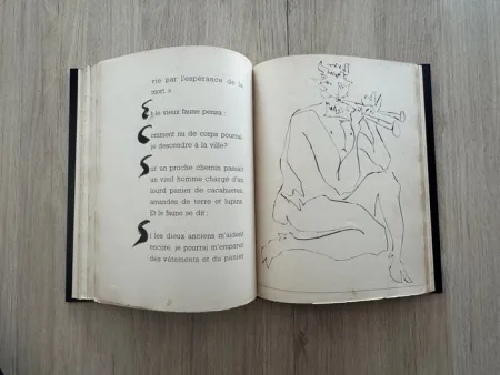 Illustrated Book Picasso - Deux Contes. Le Centaure Picador. Le crepuscule d'un Faune. Gravures de Pablo Picasso.