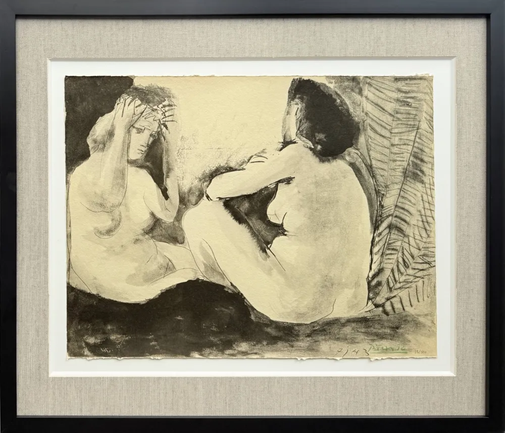 Lithograph Picasso - Deux femmes nues