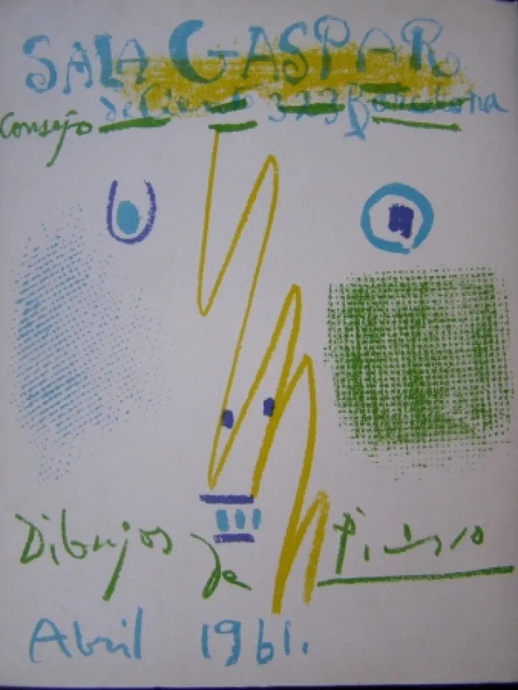 Lithograph Picasso - DIBUJOS PICASSO ABRIL 1961