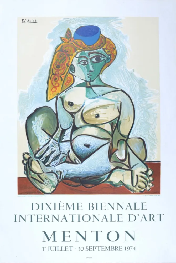 Lithograph Picasso - Dixième Biennale Internationale d'Art, Menton